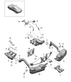 Fuel System, Exhaust System Cayman 987C/981C (2005-2016)