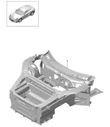 Frontpartie (komplett) 981C Cayman / Cayman S 2014-16