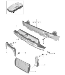 Stoßstangenträger - HINTEN - 981C Cayman / Cayman S 2014-16