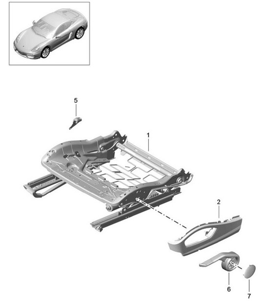 Diagram 817-023 Porsche 911/912 (1965-1989) Carrosserie