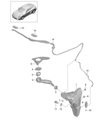 Scheibenwaschanlage 981C Cayman / Cayman S 2014-16