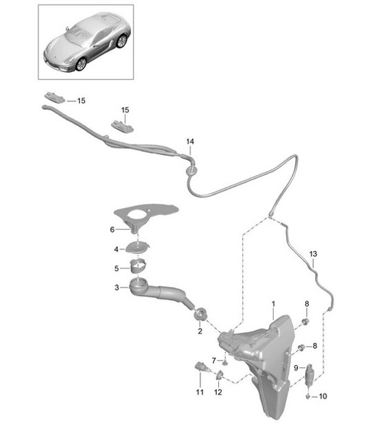 Diagram 904-010 Porsche Cayman 2.7L 987C 2006-08 Elektrische Ausrüstung