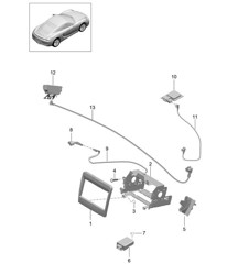Preparación / Sistema de navegación Japón (PR:675) 981C Cayman / Cayman S 2014-16
