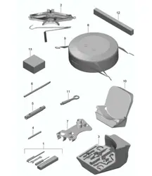 Tool jack 981.SP Boxster Spyder 2016