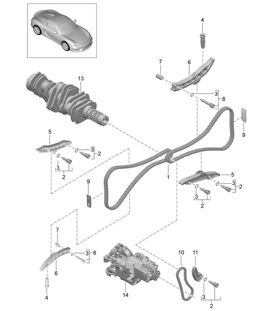 Valve control 981.SP Boxster Spyder 2016