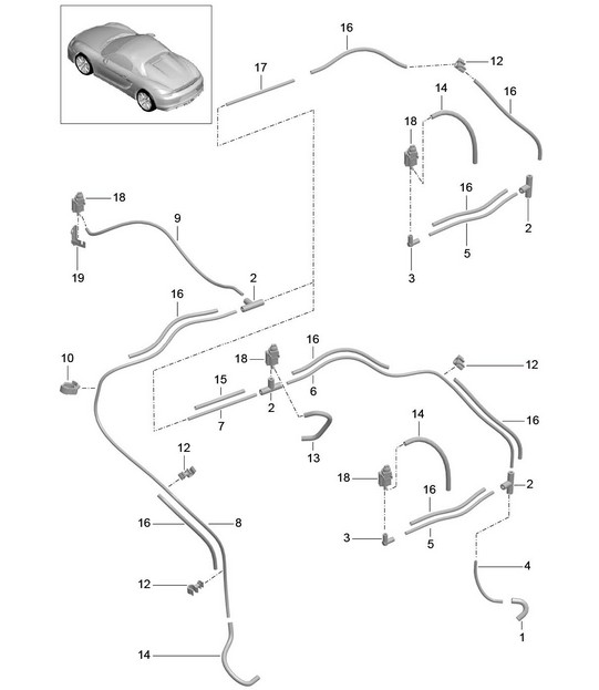 Vakuumsystem / Motor 981.SP Boxster Spyder 2016
