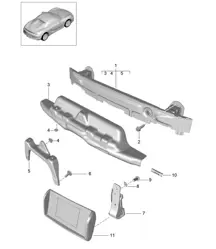 Heckstoßstangenträger 981.SP Boxster Spyder 2016