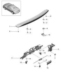 Achterspoiler 981.SP Boxster Spyder 2016