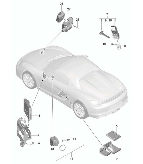 Centraline 981.SP Boxster Spyder 2016