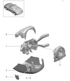 Leva devio guida 981.SP Boxster Spyder 2016