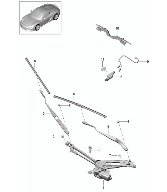 Diagram 904-000 Porsche Cayenne V6 3.0L Diesel 245PS Elektrische Ausrüstung