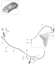Impianto lavafari (PR:288) 981.SP Boxster Spyder 2016