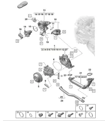 Pompe à eau 718 (982) Boxster GTS 4.0L 2017>>