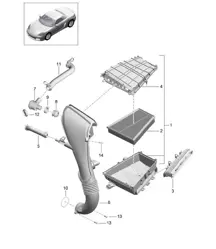 Air filter 718 (982) Boxster 2017>>