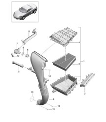 Air filter 718 (982) Boxster 2017>>