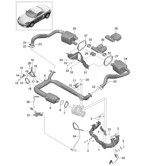 Fuel System, Exhaust System Boxster 718 (982) 2017>>