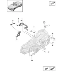 Manual gearbox / Individual parts (model: GTS 4.0,G8230) - 6-speed manual - 718 (982) Boxster GTS 4.0L 2017>>