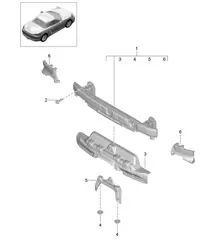 Stoßstangenträger - HINTEN - 718 (982) Boxster 2017>>