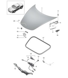 Voorscherm 718 (982) Boxster 2017>>