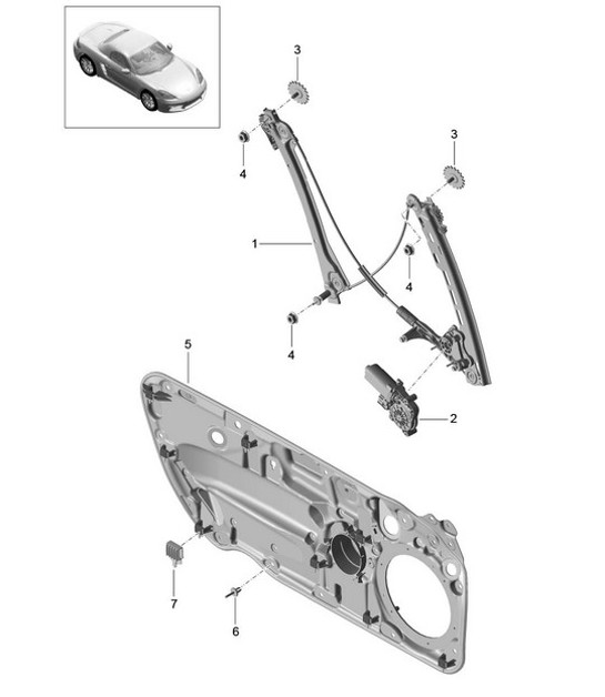 Diagram 804-030 Porsche Cayenne E-Hybrid V6 3.0L V6 340 pk 