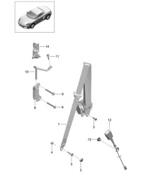 Dreipunkt-Sicherheitsgurt 718 (982) Boxster 2017>>