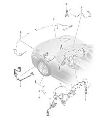 Wiring looms / dashboard / Trim / Steering / Front axle differential 718 (982) Boxster 2017>>