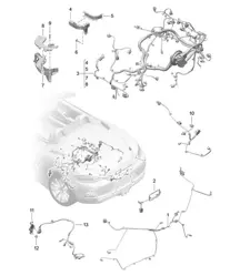 Wiring looms / Trim / Engine / Gearbox / Rear axle 718 (982) Boxster 2017>>