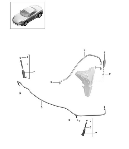 Diagram 904-020 Porsche 955 Cayenne Turbo 4.5L 2003-06 Electrical equipment