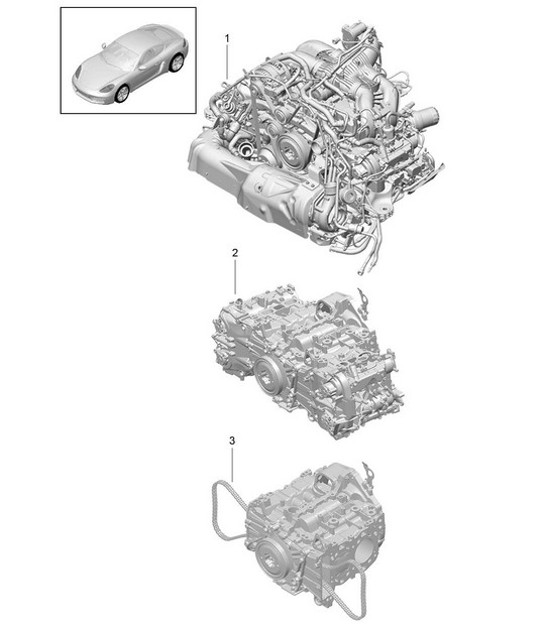 Diagram 101-000 Porsche 911 Turbo 3.0L 1975-77 Motor