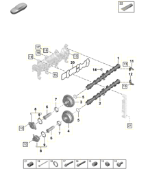 Nockenwelle / Nockenwellenverstellereinheit 718C (982C) Cayman GTS 4.0L 2017>>