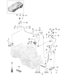 Tubo recogida combustible / bomba alta presión 718C (982C) Cayman 2017>>