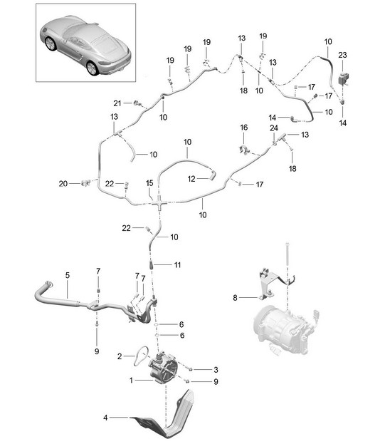 Vakuumsystem / Motor / Vakuumpumpe 718C (982C) Cayman 2017>>