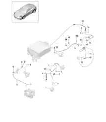 Steuerleitung / Ladedruck / Kühlmittelpumpe / Bypassventil 718C (982C) Cayman 2017>>