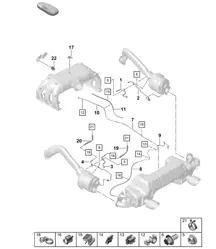 Benzinpartikelfilter / Exahust-Klappensteuergerät 718C (982C) Cayman GTS 4.0L 2017>>