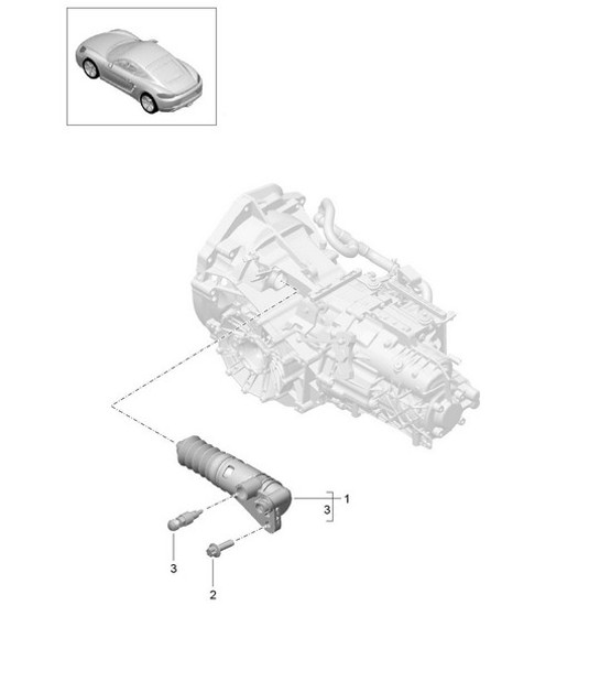 Diagram 301-005 Porsche Cayman S 3.4L 987C 2005-08 Transmission