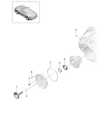 Handgeschakelde versnellingsbak / Afzonderlijke onderdelen / Differentieel met beperkte slip / Aandrijfflens (Model: G8200,G8220) - Handgeschakelde 6 versnellingen - 718C (982C) Cayman 2017>>