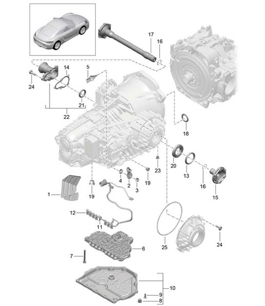Diagram 320-005 Porsche 971.2 Panamera 4S 2.9L V6 2021-23 
