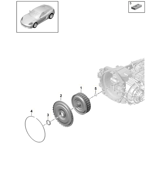 - PDK - Getriebe / Kupplung für Doppelkupplungsgetriebe (Modell: CG210, CG240, CG270) 718C (982C) Cayman 2017>>