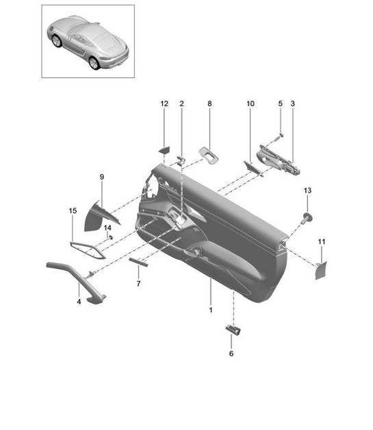 Diagram 808-010 Porsche 918 Spyder 2014-2015 