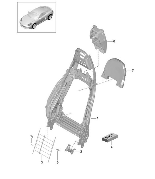 Diagram 817-006 Porsche Cayenne 9PA1 (957) 2007-2010 Body