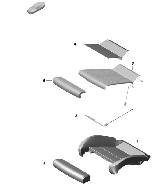 Diagram 817-018 Porsche Cayman S 3.4L 987C 2005-08 Body