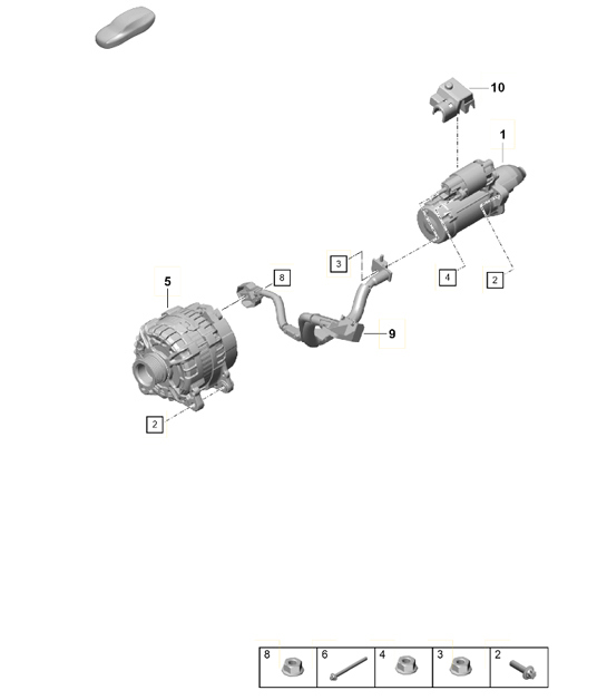Startmotor / Dynamo 718C (982C) Cayman 2017>>