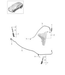 Headlight washer system (PR:288) 718C (98C) Cayman 2017>>