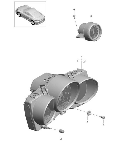 Diagram 906-011 Porsche Boxster 718 (982) 2017>> Equipo eléctrico