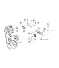 Transmission par courroie 982 Cayman GT4 Clubsport 2019-2020