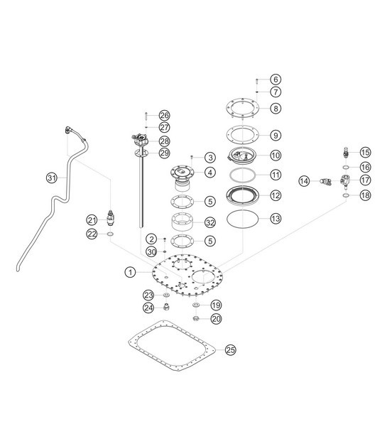 Diagram 2.2-04 Porsche 911 1987-1989 3.2L G50 Fuel System, Exhaust System