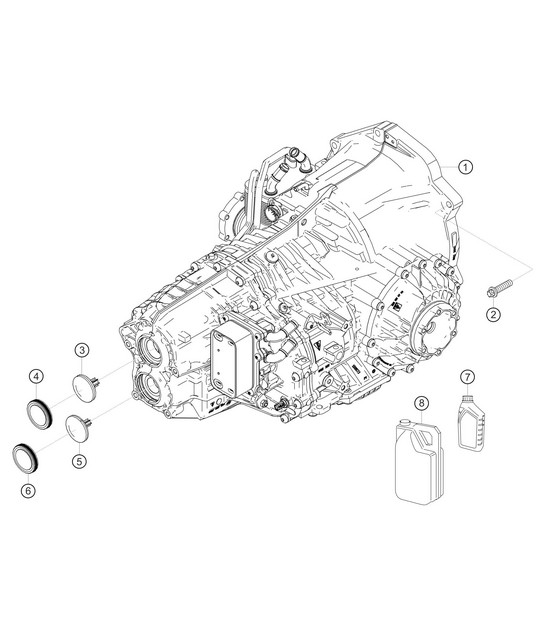 Caja de cambios de repuesto 982 Cayman GT4 Clubsport 2019-2020