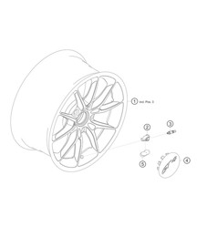 Felgen 982 Cayman GT4 Clubsport 2019-2020