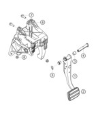 Hand Lever System, Pedal Cluster  Cayman 718 (982) 2017>>