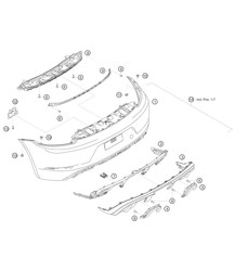 2019-2020 款 982 Cayman GT4 Clubsport 尾部覆盖件